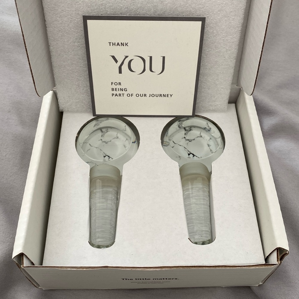 Posh Glass Stoppers 2X